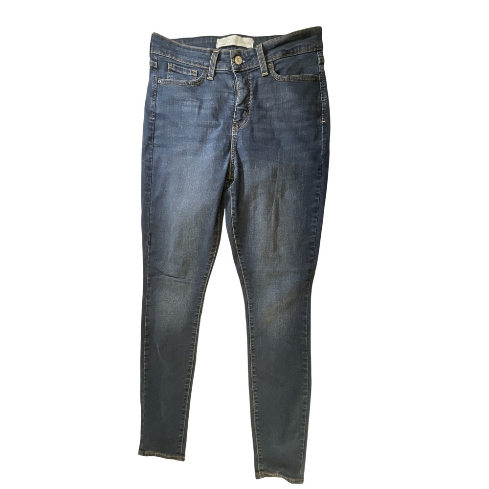 Signature Levi Strauss Co Womens‎ High Rise Skinny Jeans Dark Wash Blue W28L30